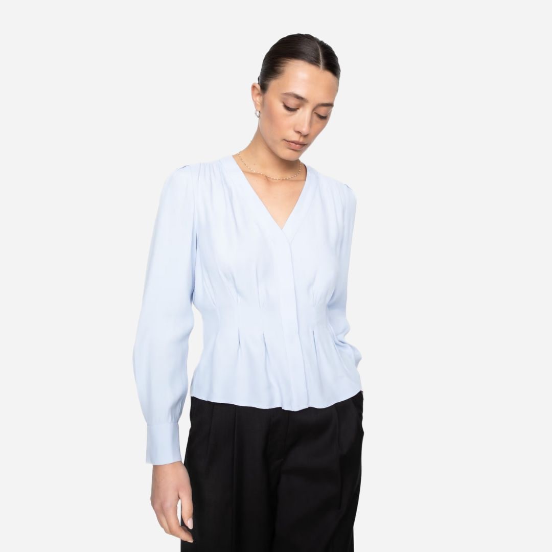 Flavia Blouse - Light Blue