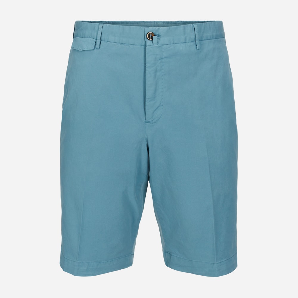 Gabardine Shorts - Azzurro Grigio