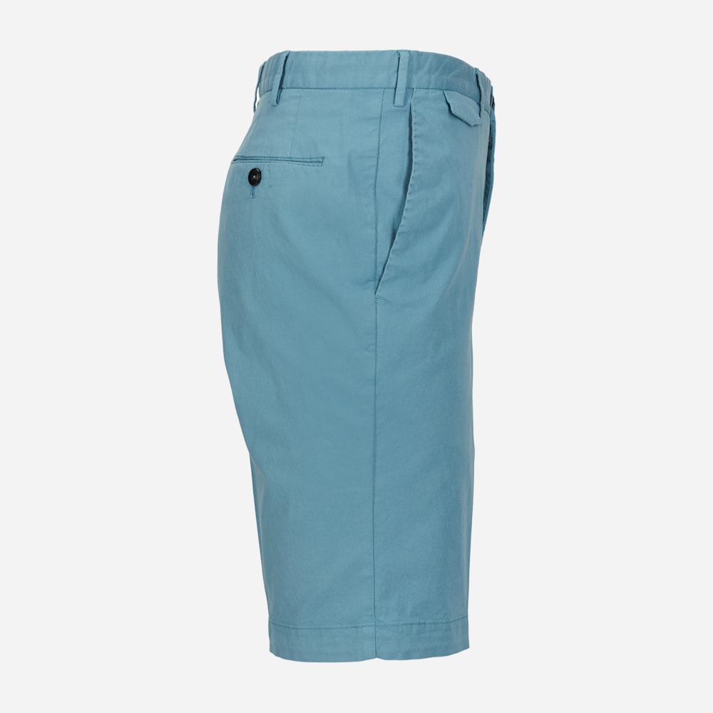 Gabardine Shorts - Azzurro Grigio