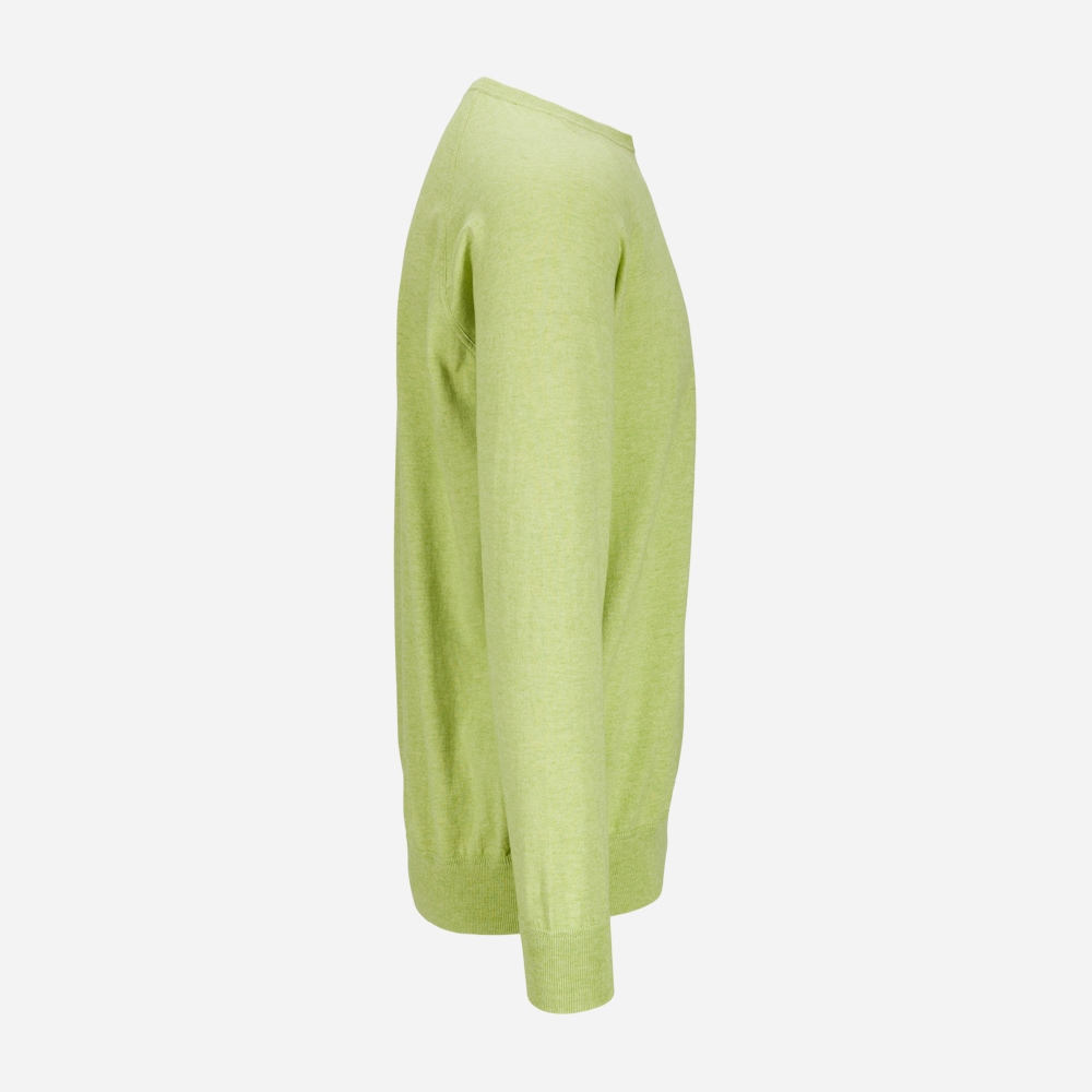 Crew Neck Cotton/Cashmere Light Green