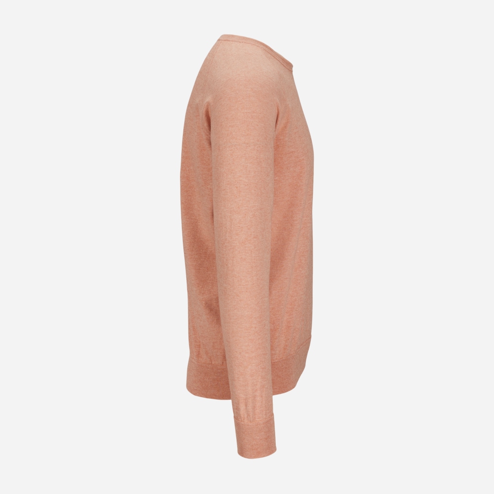 Crew Neck Cot/Cash 335 Peach