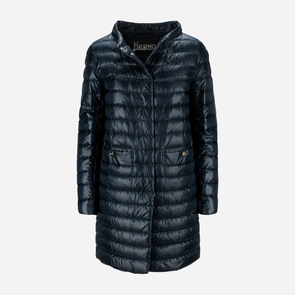 Woman`S Woven Half Coat 9200 Blue