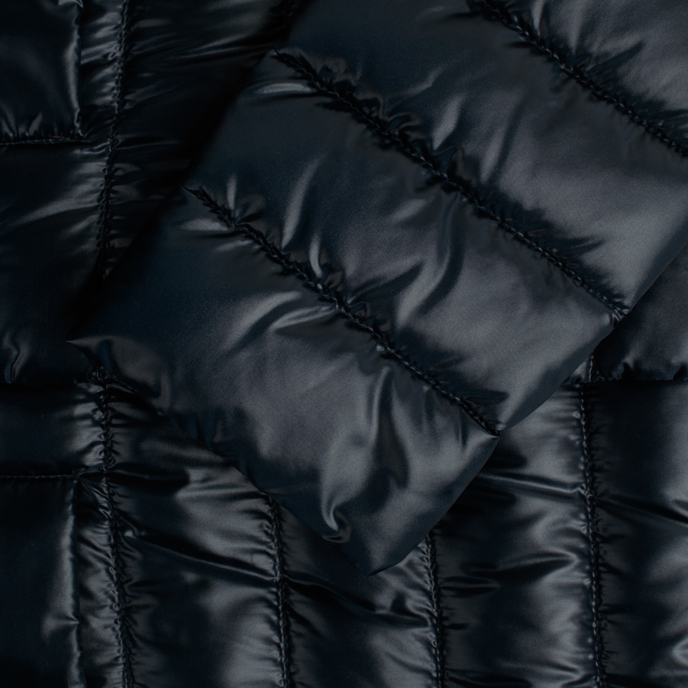 Woman`S Woven Half Coat - Blue