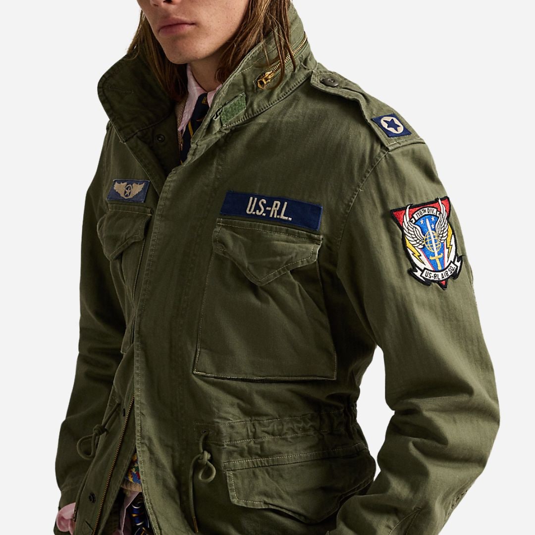  Icnc Fld Jkt -  Olive Mountain W/ Patches
