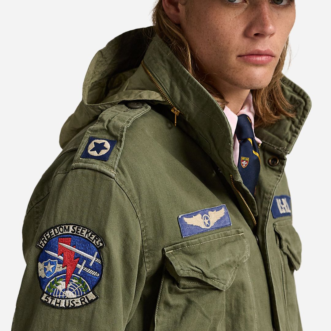  Icnc Fld Jkt -  Olive Mountain W/ Patches