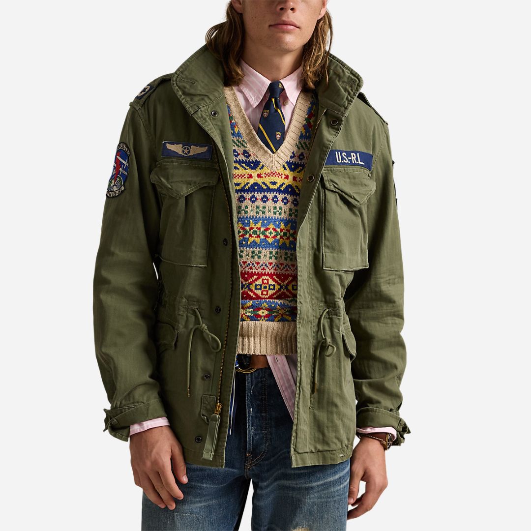  Icnc Fld Jkt -  Olive Mountain W/ Patches
