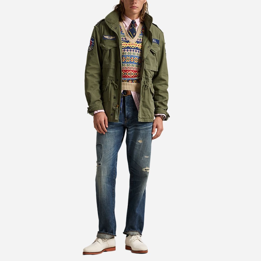  Icnc Fld Jkt -  Olive Mountain W/ Patches