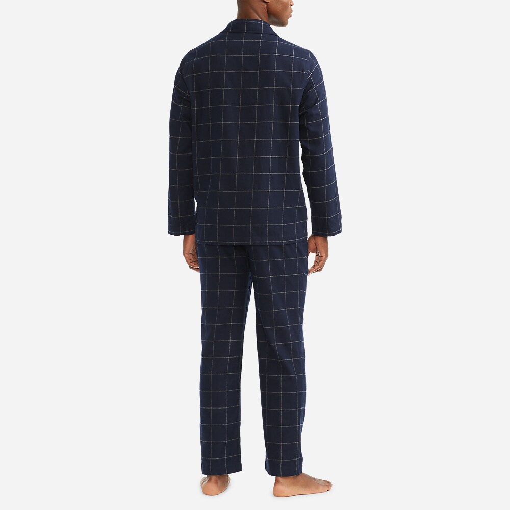L/S Pj Set-Sleep Set Window Pane Plaid