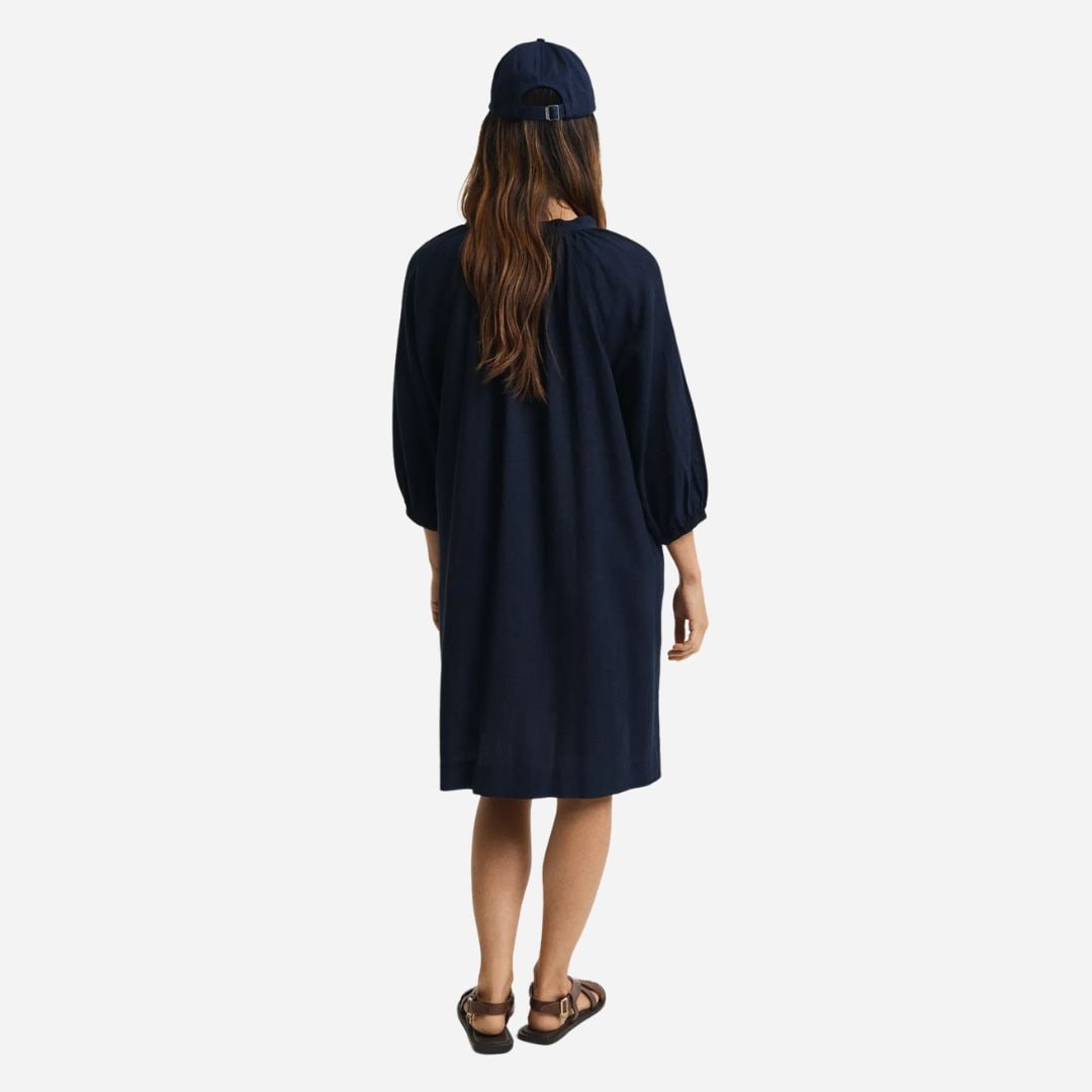 Linen Dress - Evening Blue