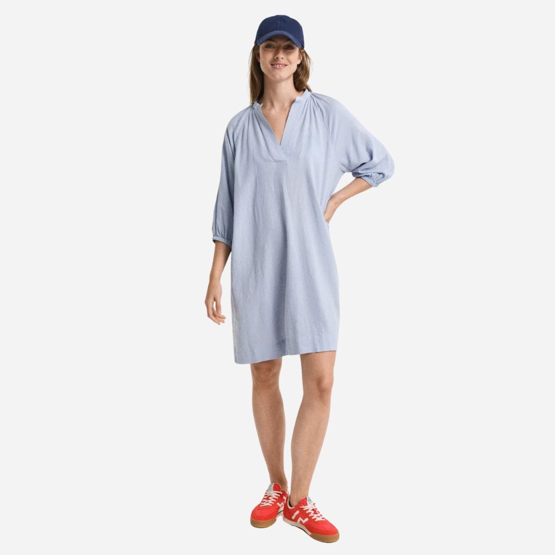 Linen Dress - Light Blue