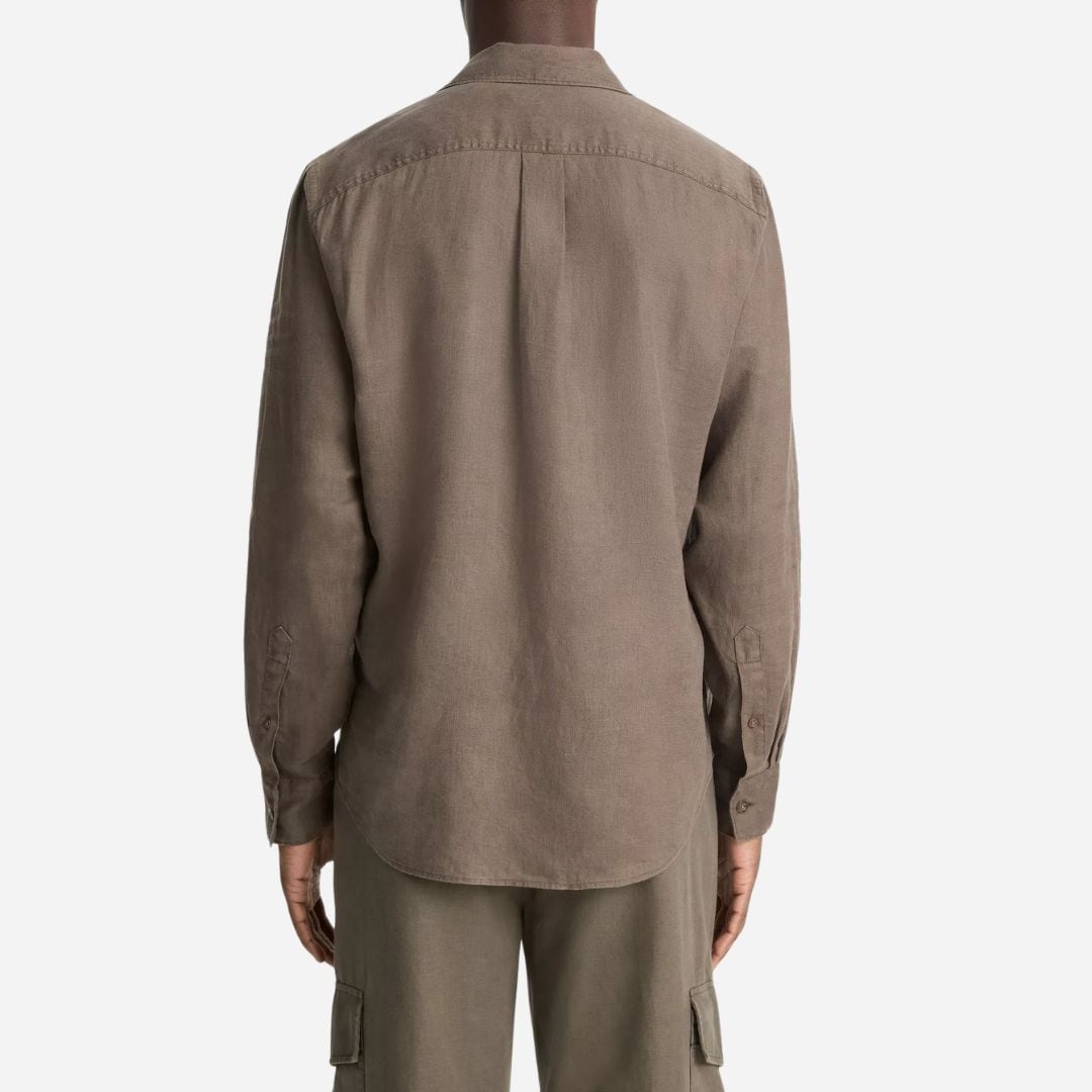 Linen Utility Shirt - Mangrove
