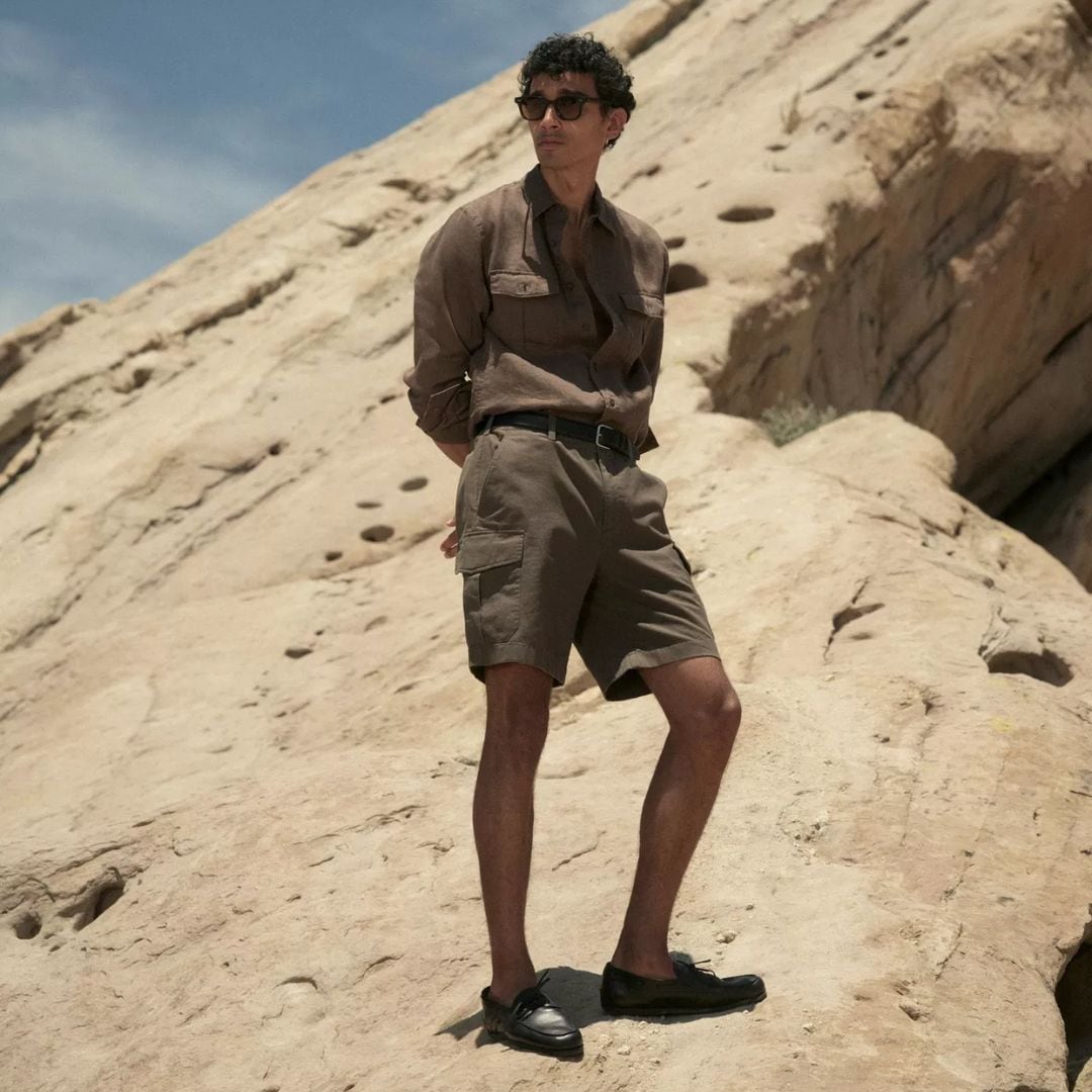 Linen Utility Shirt - Mangrove