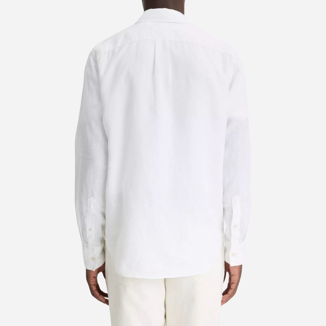 Linen Utility Shirt - Optic White