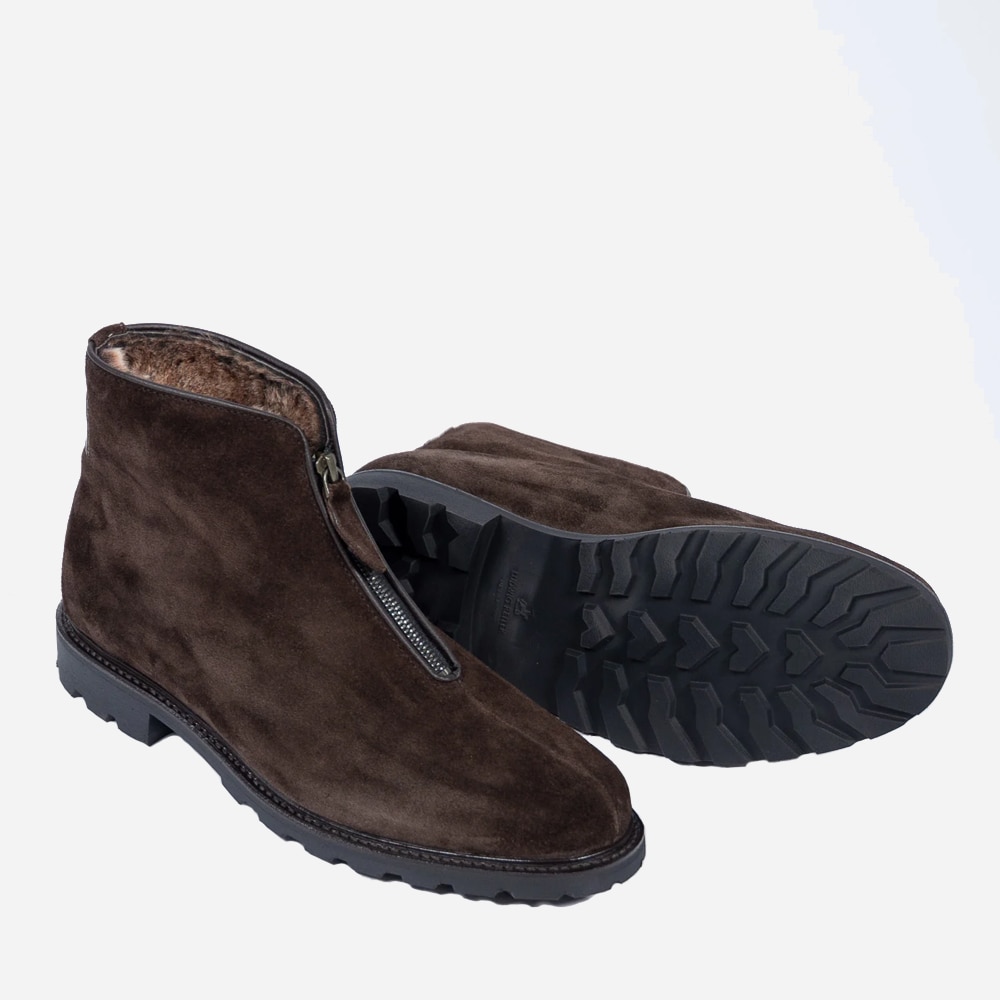 Apres Ski Dark Brown Suede