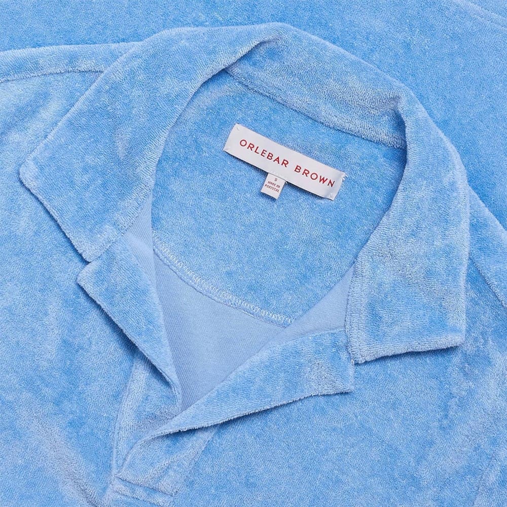 Terry Towelling Polo Shirt - Riviera