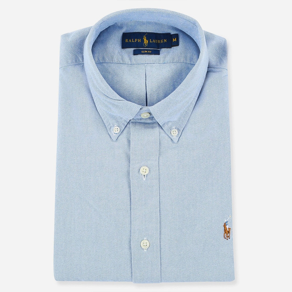 Slim Fit Oxford Shirt - Blue