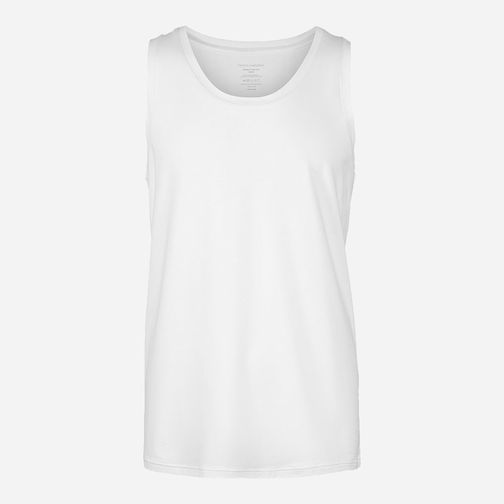 Bamboo/Cotton Tank Top White