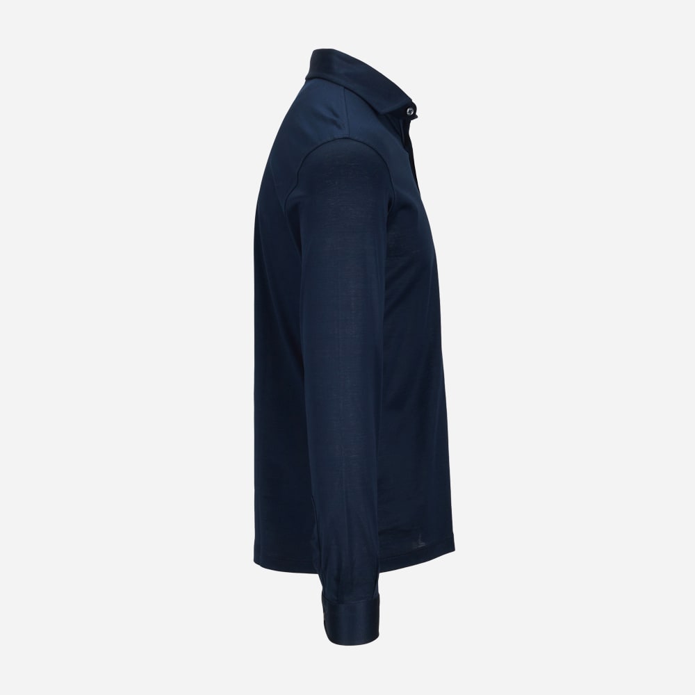 Pop Over Shirt Mercerized - Navy