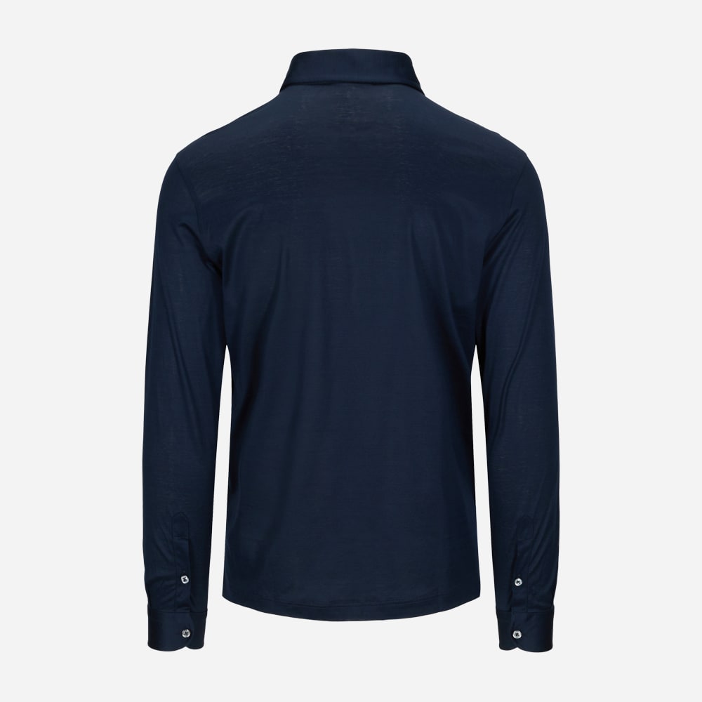 Pop Over Shirt Mercerized - Navy