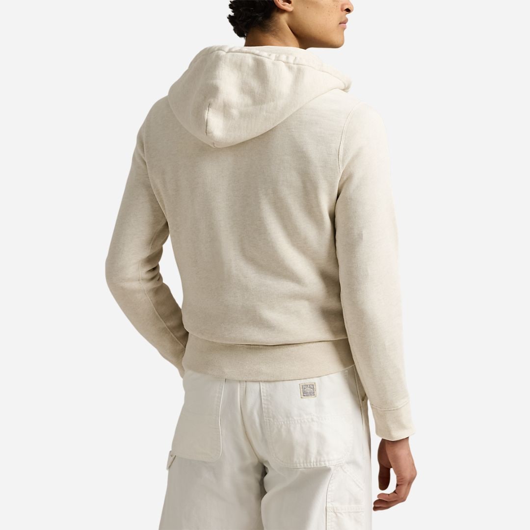 Polo Bear Slub Fleece Hoodie - Chlk H Studio Bt Sea Bear