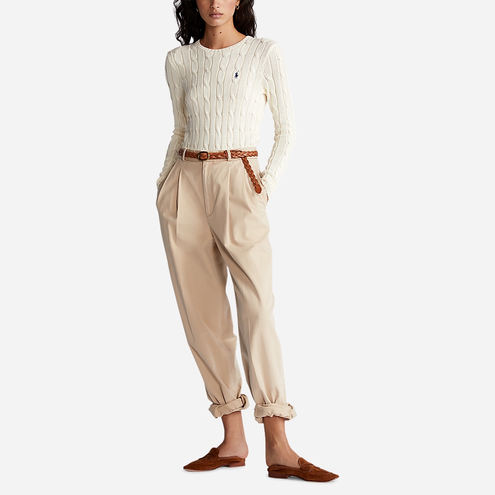 Julianna-Classic-Long Sleeve-Sweater Cream