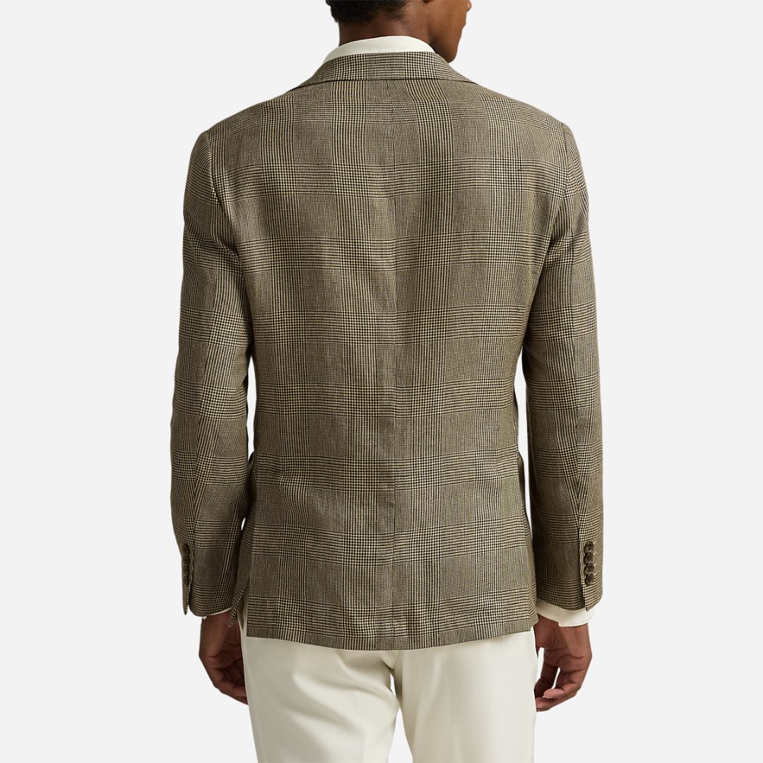  Polo Modern Glen Plaid Sport Coat -  Tan/Brown