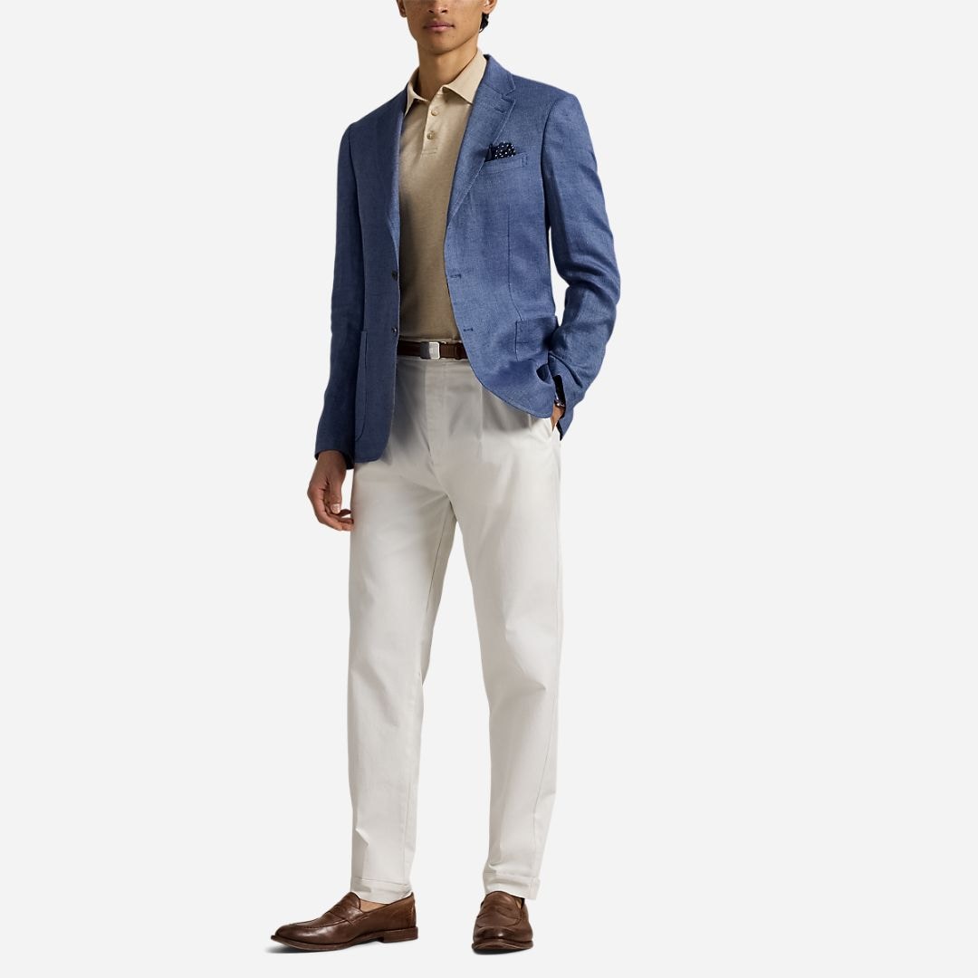 Polo Soft Modern Twill Sport Coat - Bright Navy