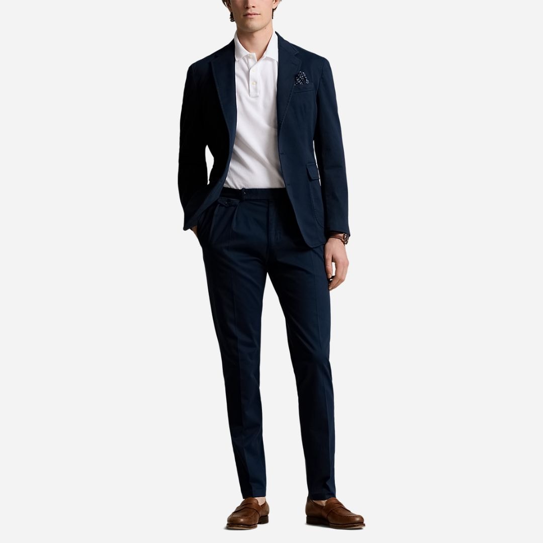 Polo Soft Tailored Chino Suit Jacket -  Bright Navy