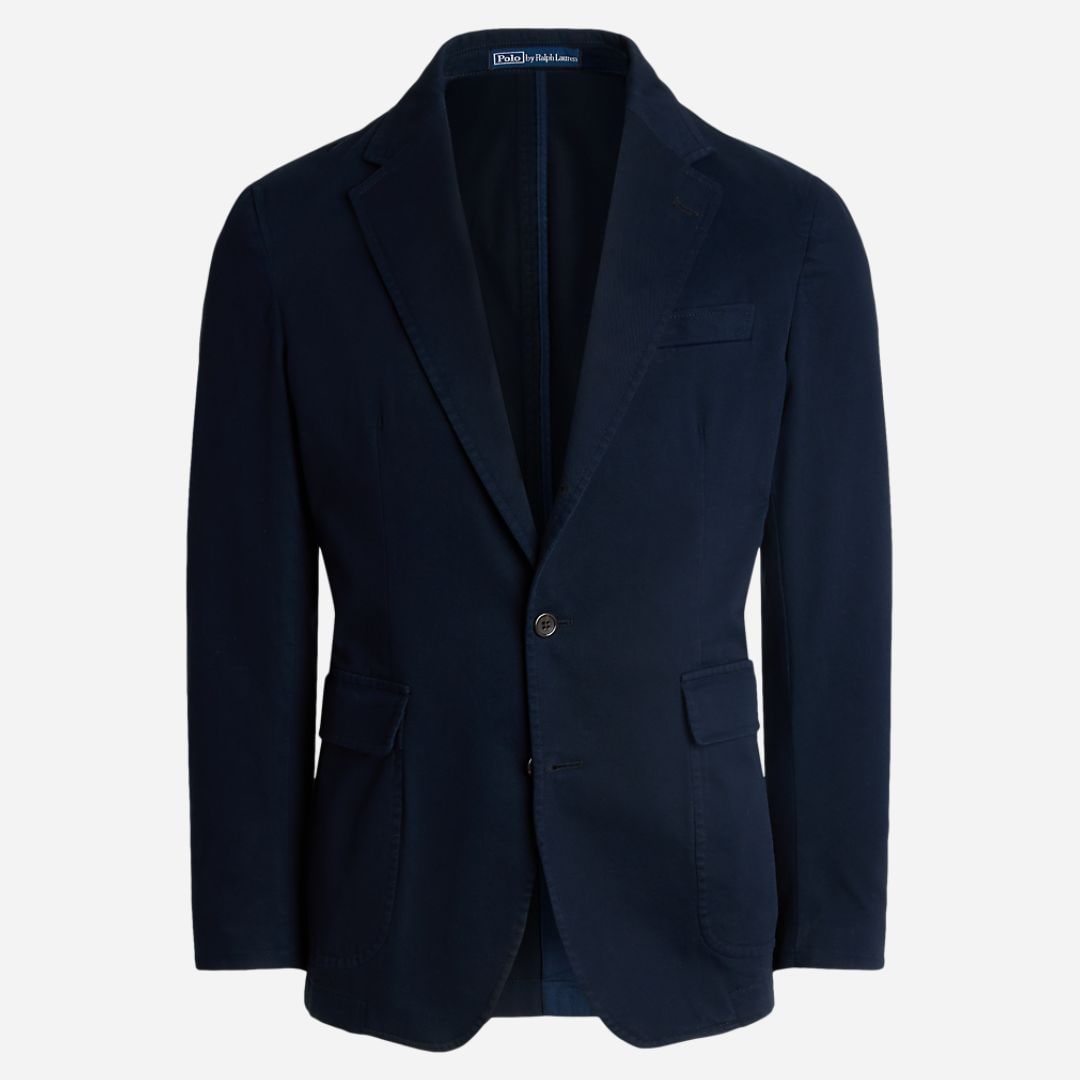 Polo Soft Tailored Chino Suit Jacket -  Bright Navy