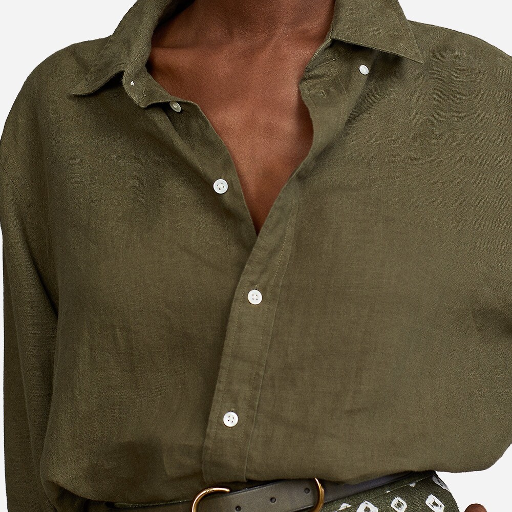 Ls Ligh St-Long Sleeve-Blouse Green