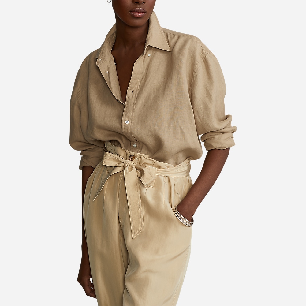 Ls Ligh St-Long Sleeve-Blouse Khaki