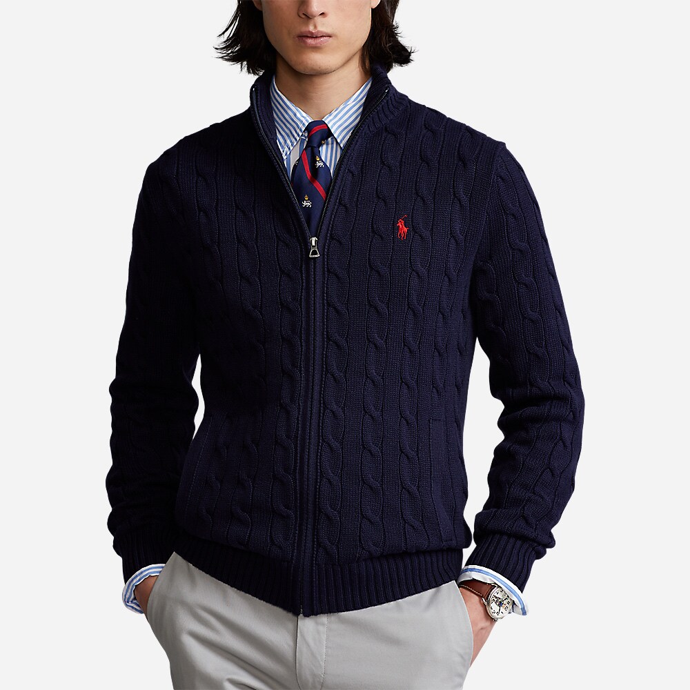 Lscablefzpp-Long Sleeve-Full Zip Hunter Navy