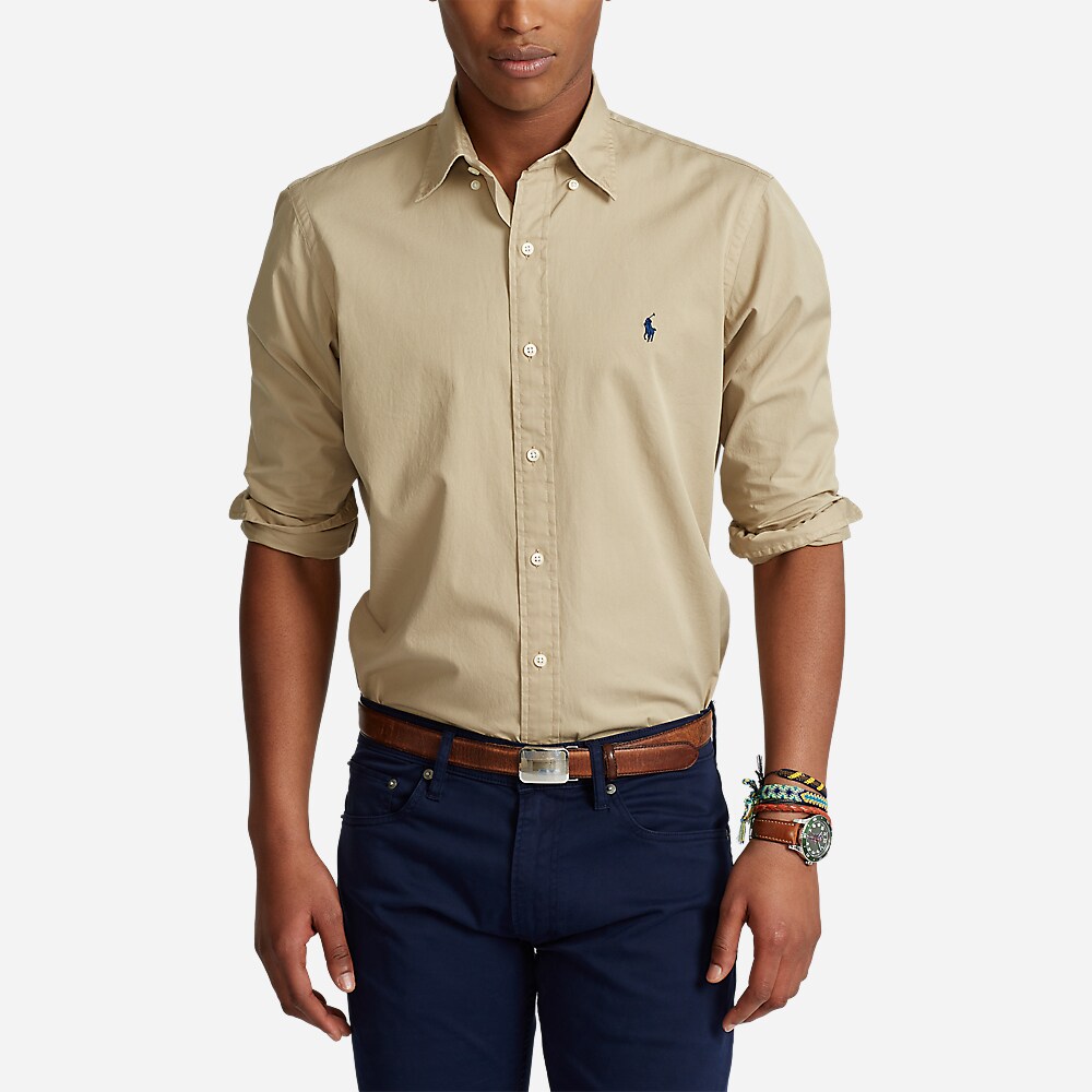 Slestppcs-Long Sleeve-Sport Shirt Surrey Tan