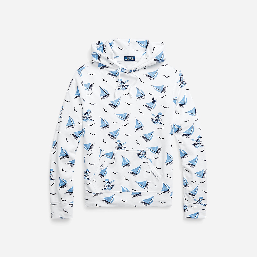 Lspohoodm4-Long Sleeve-Pullover Skipper Bearwaiian White