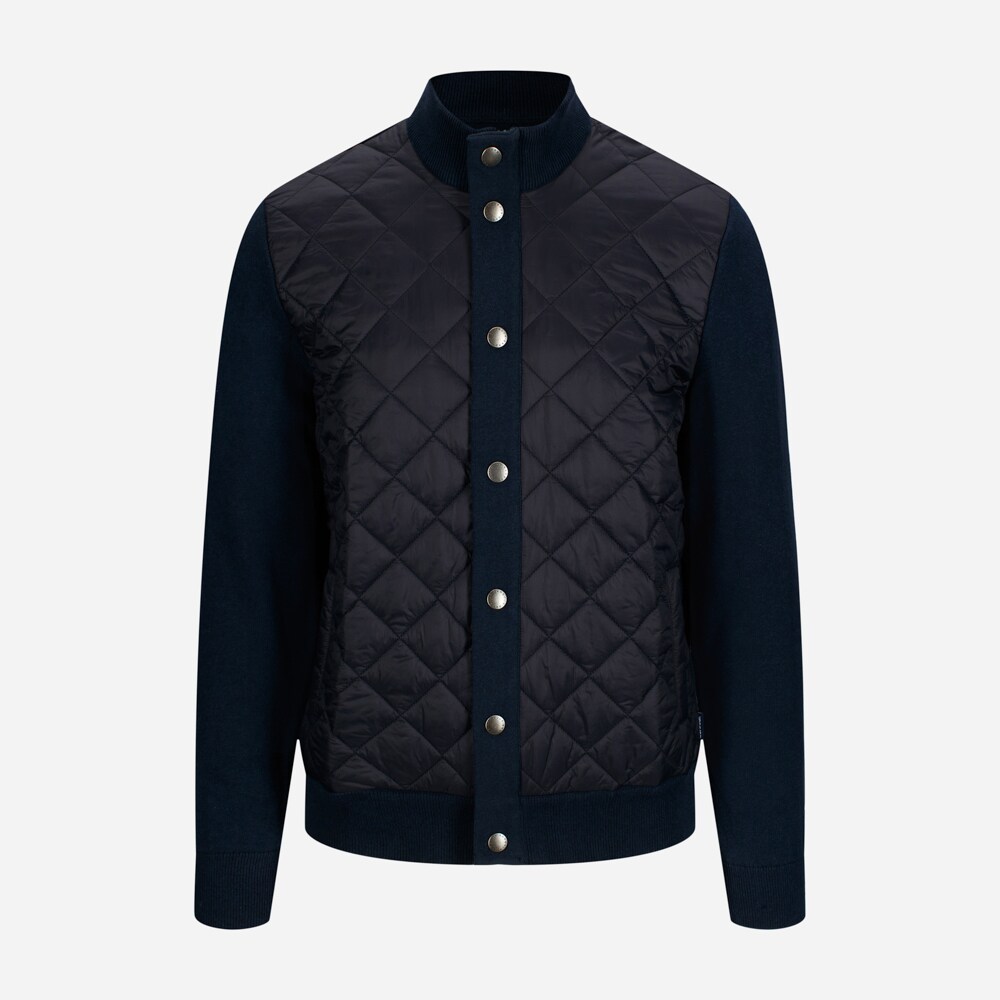Quilted Snap Thru Navy
