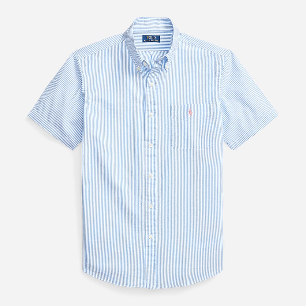 Cubdpppksspr-Short Sleeve-Sport Shirt 2604c Light Blue/White