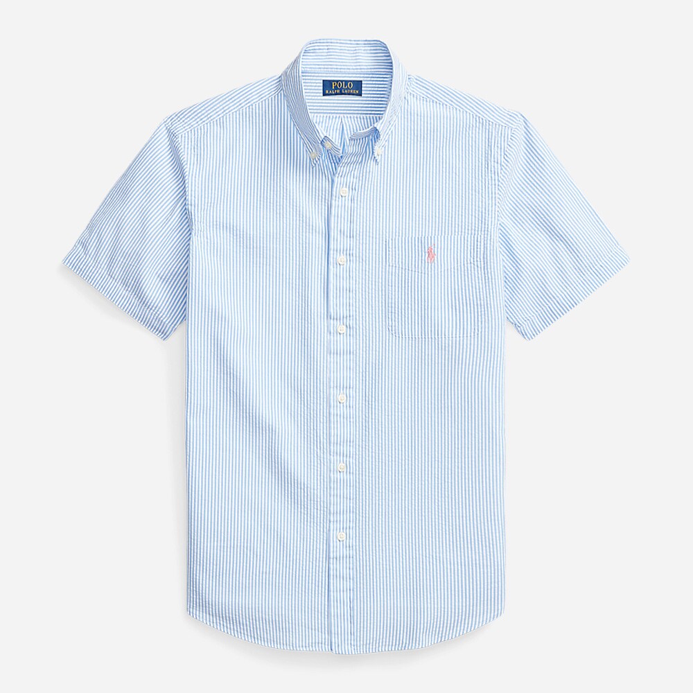 Cubdpppksspr-Short Sleeve-Sport Shirt 2604c Light Blue/White