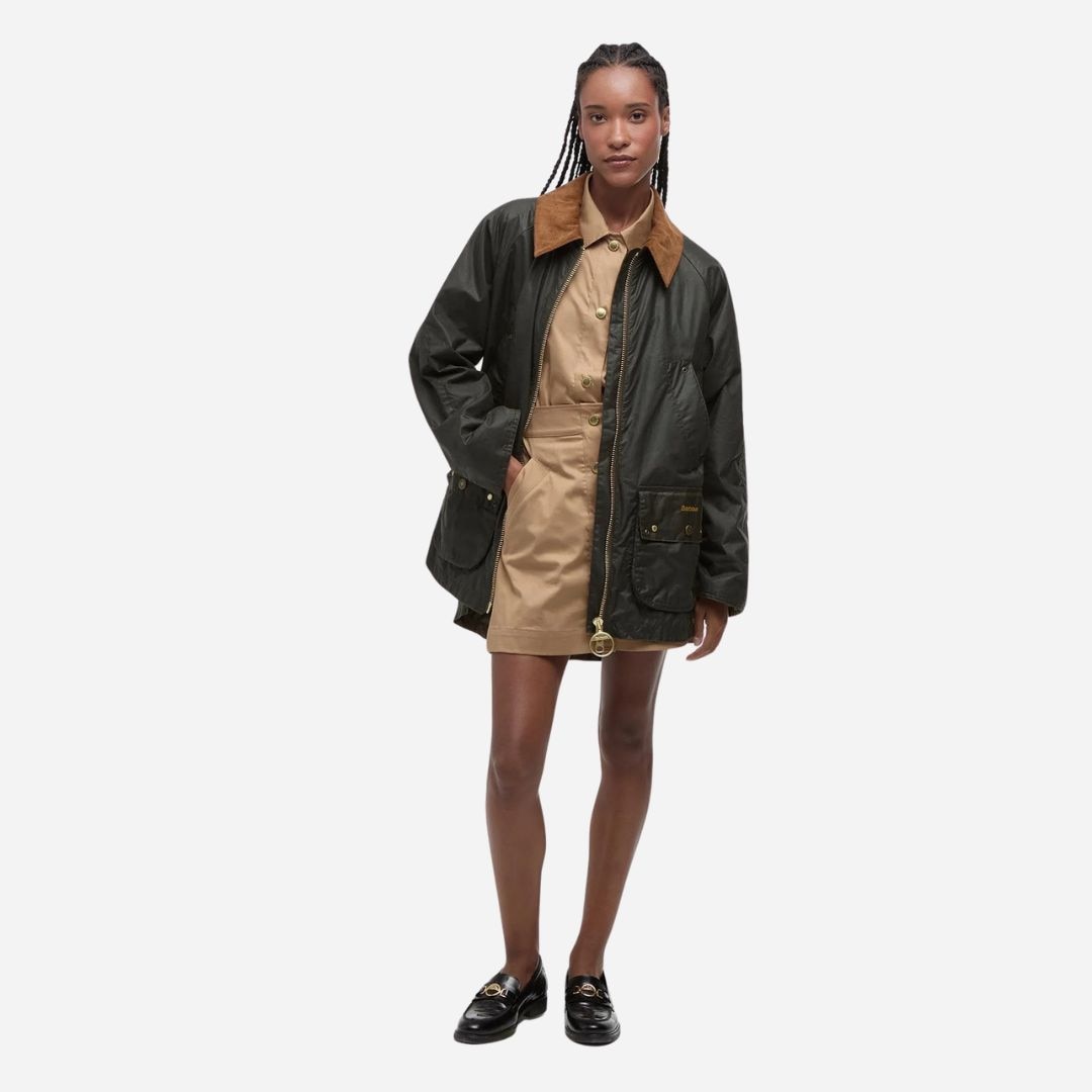 Raelynn Wax Jacket - Olive
