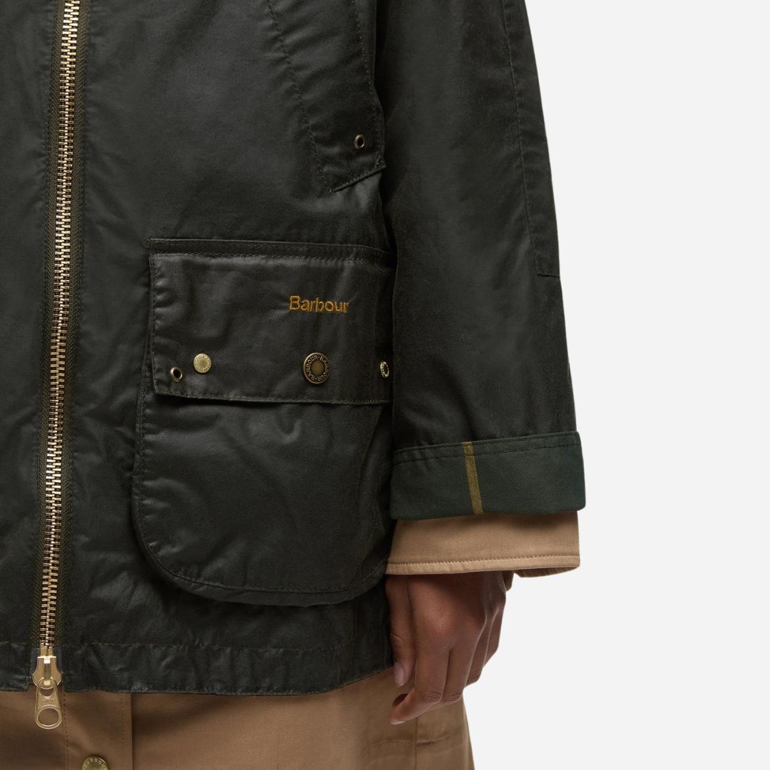 Raelynn Wax Jacket - Olive