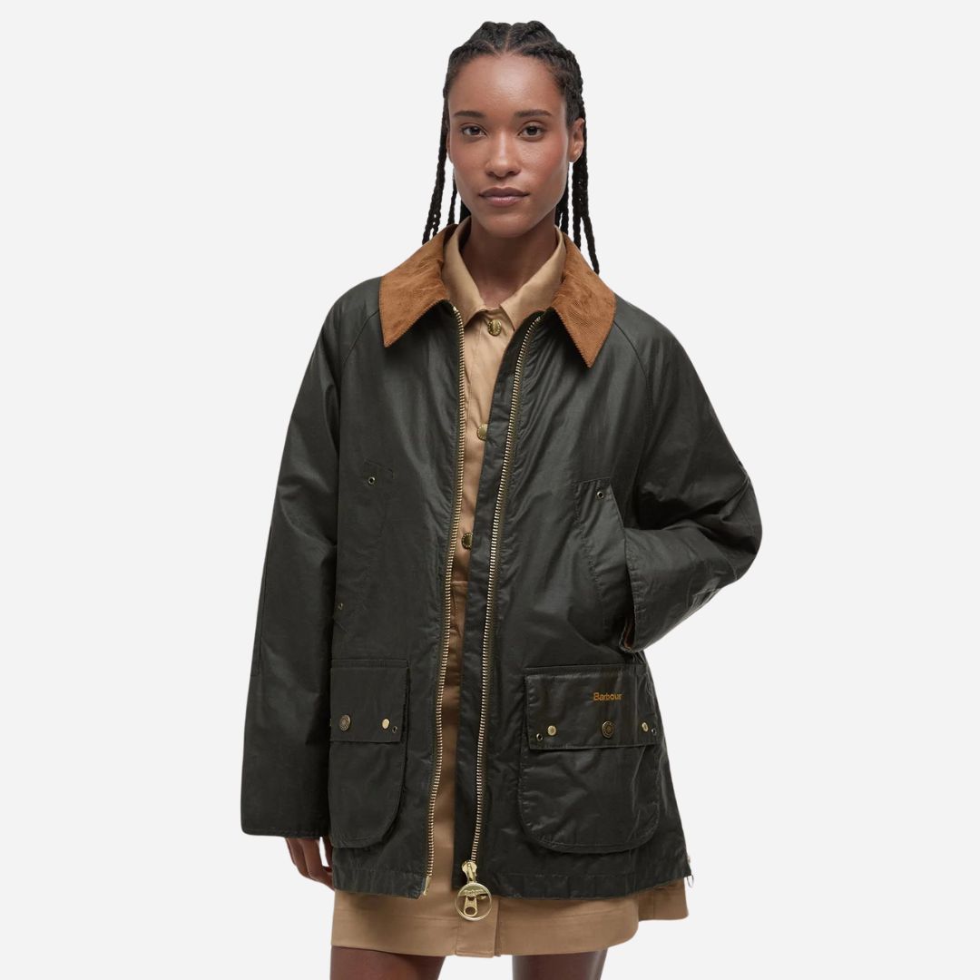 Raelynn Wax Jacket - Olive