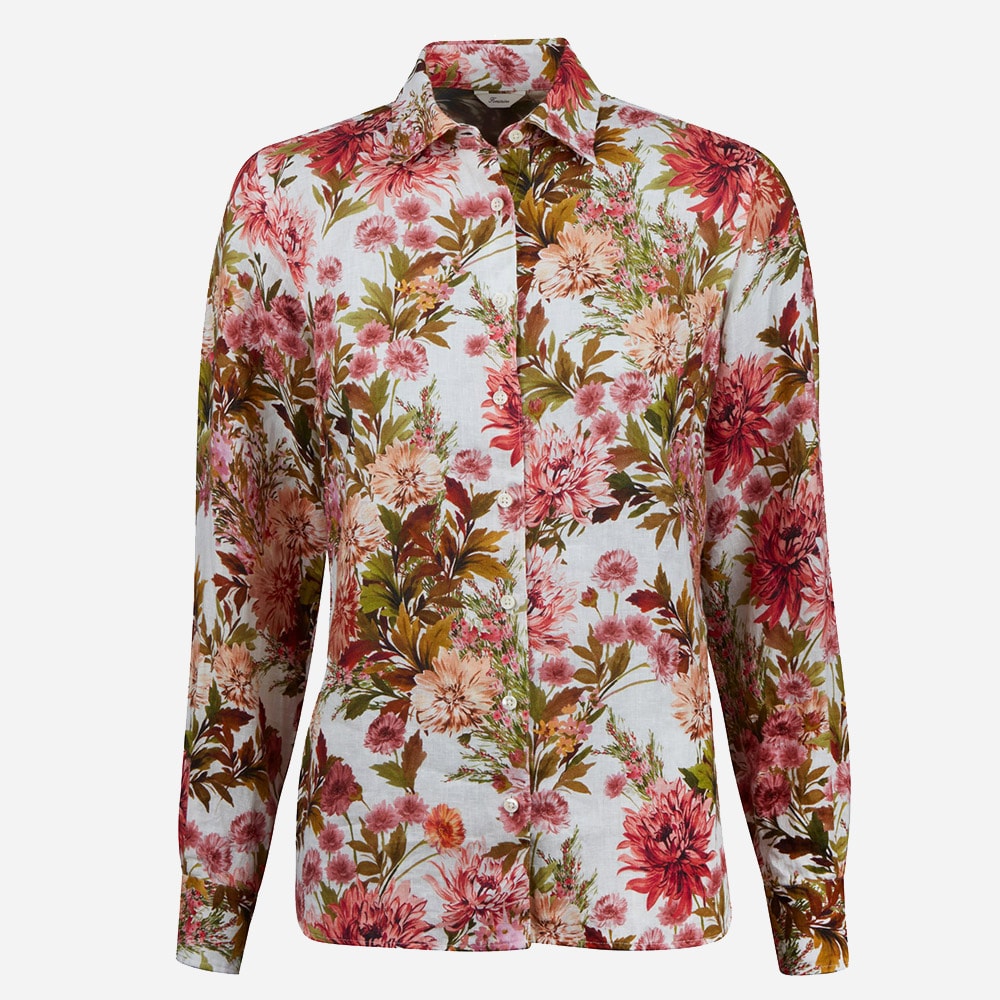 Sofie Shirt Red Flower