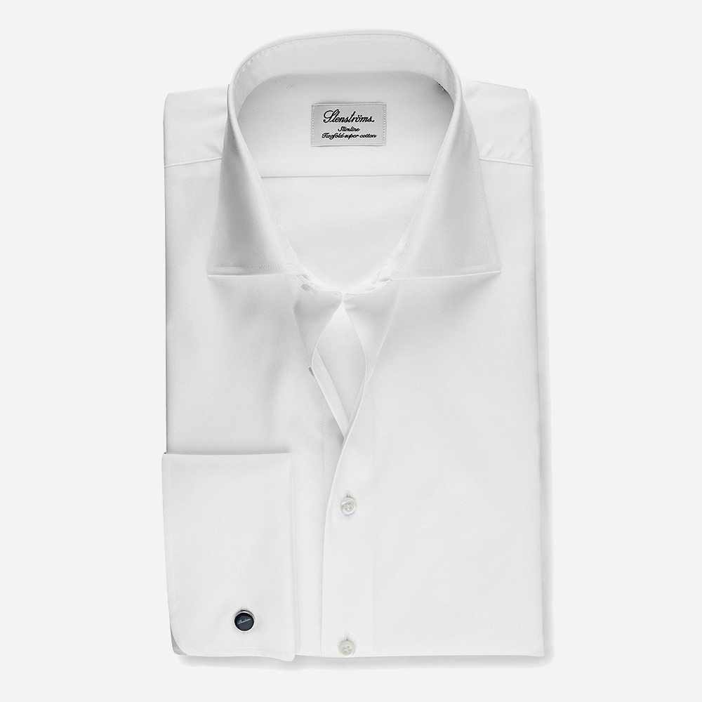French Cuff Slim Hvit
