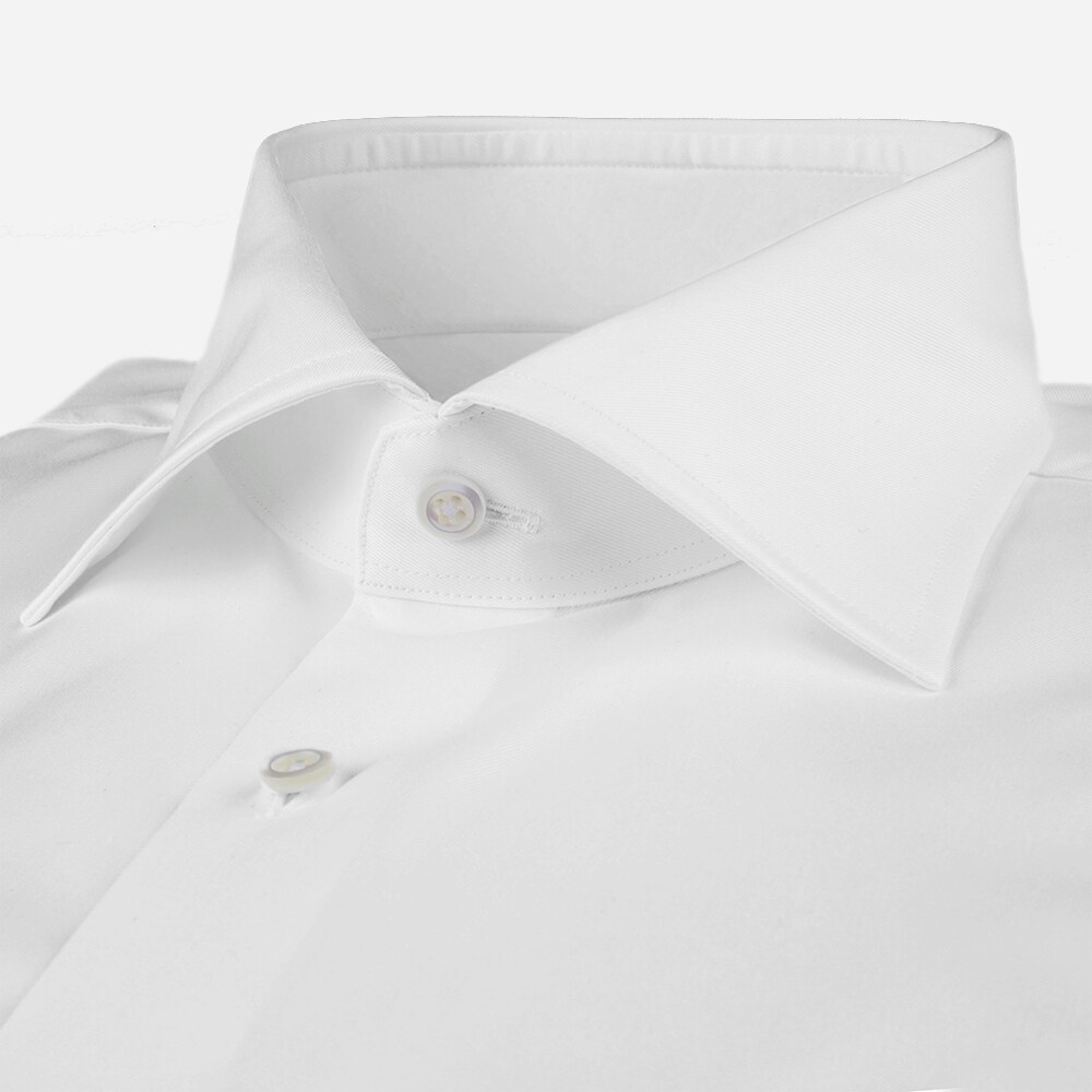 French Cuff Slim Hvit