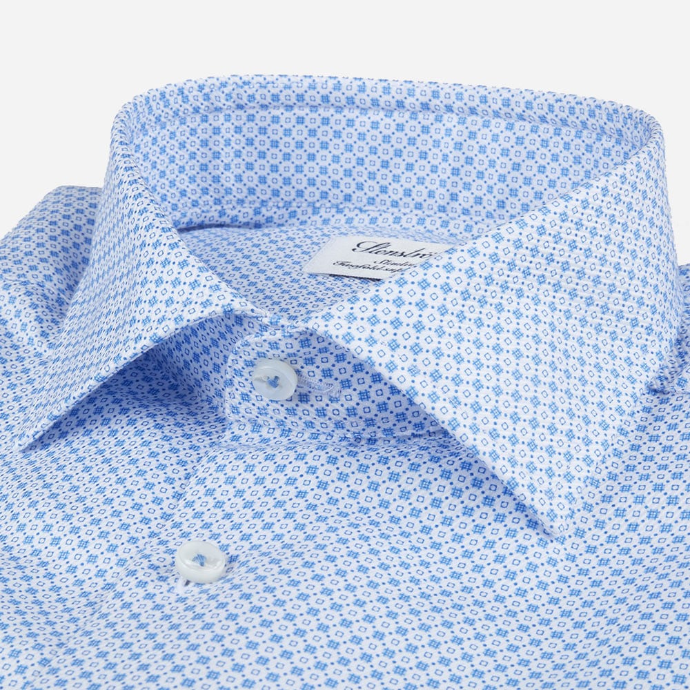 Printed Slim Blue/White