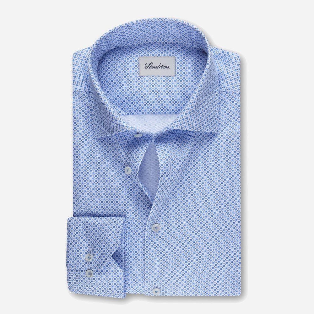 Printed Slim Blue/White
