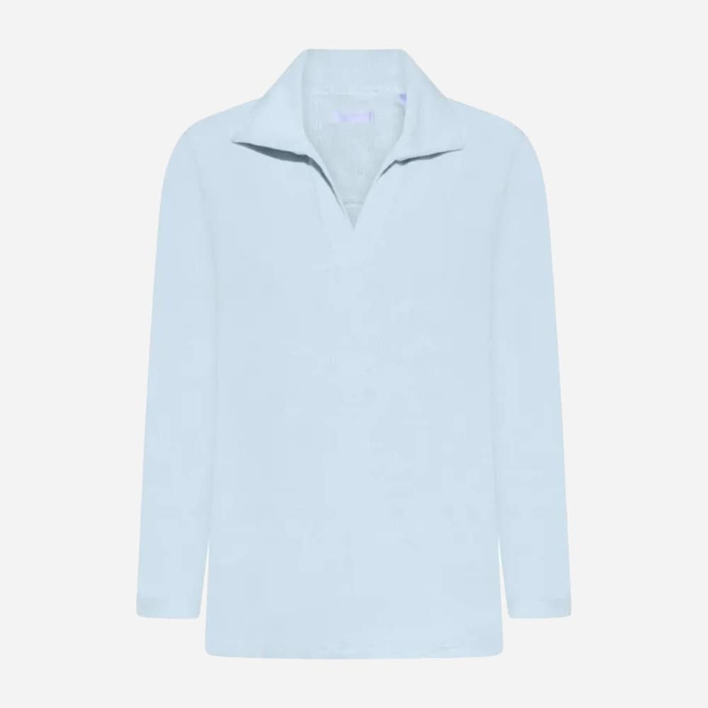 Terry Polo Ls 16 Light Blue