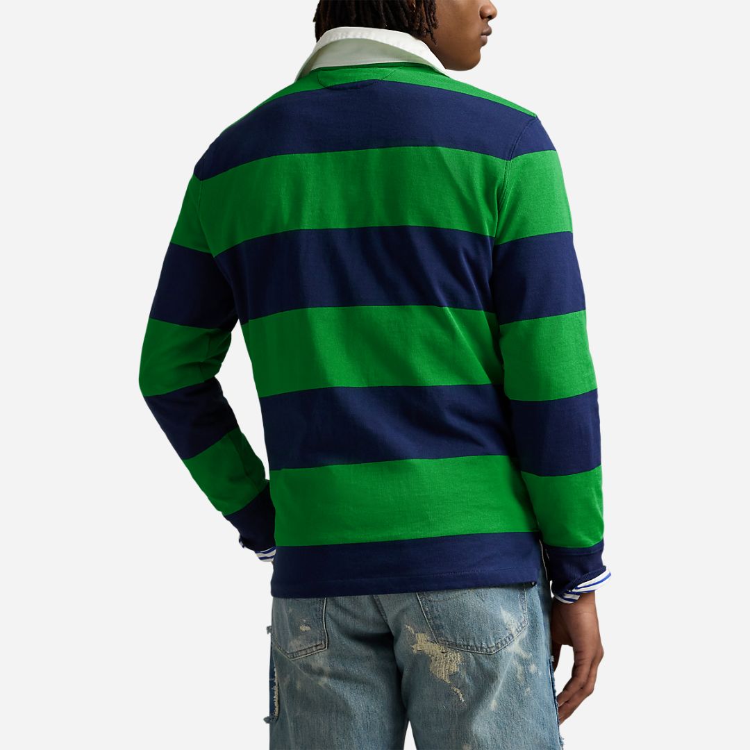 The Iconic Rugby Shirt - Newport Navy/Bright Clover