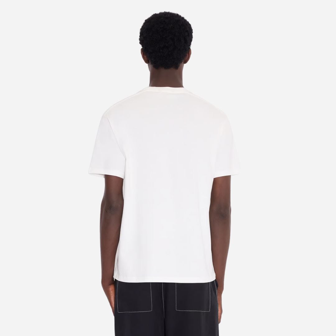 Tucker Embroidery Tee -  White