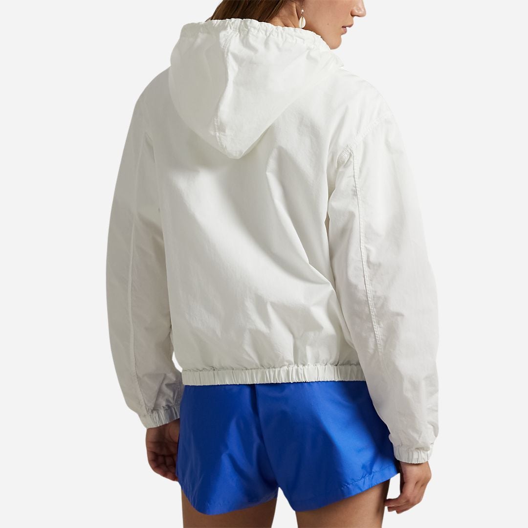 Twill Hooded Jacket - Deckwash White