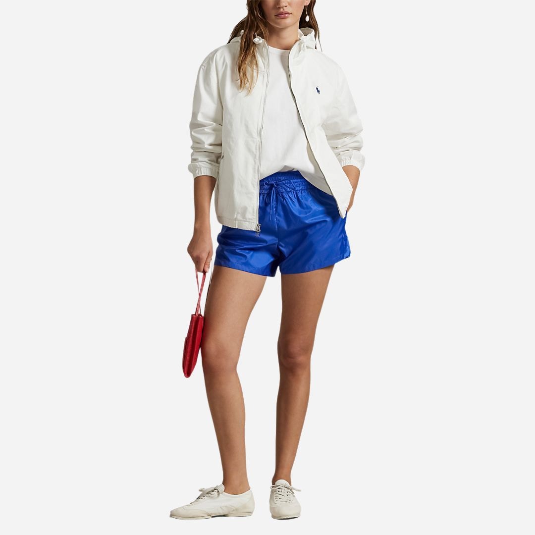 Twill Hooded Jacket - Deckwash White